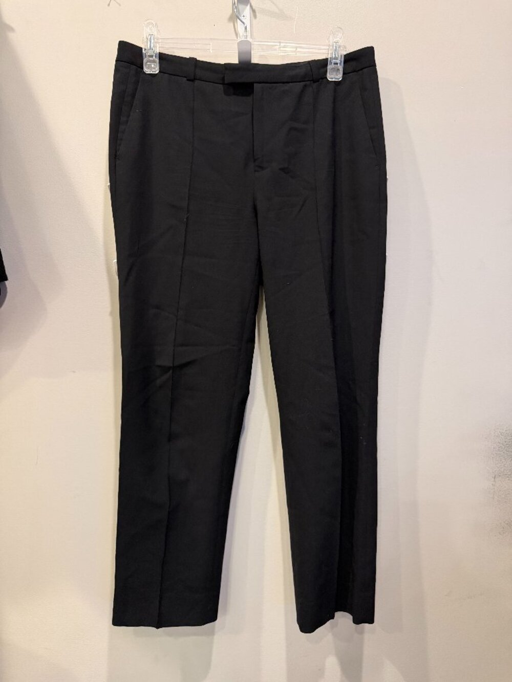 J.Crew Wool Trousers – Black – Size 2 – Italian Tollegno Wool